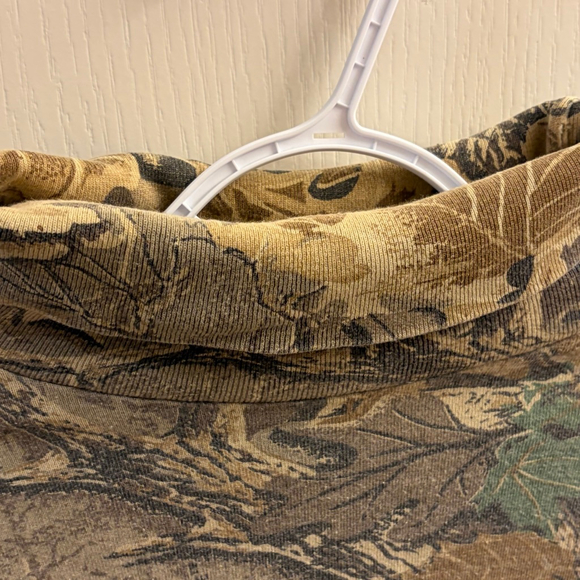 Vintage Sasquatch camo long-sleeve, 100% cotton, Made in USA - Picture 4 of 7